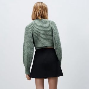 Woman Zara knit wrap top